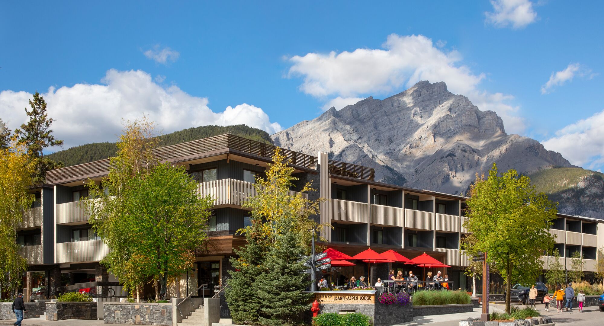 Banff Aspen Lodge in the Town of Banff with Cascade Mountain in the background
